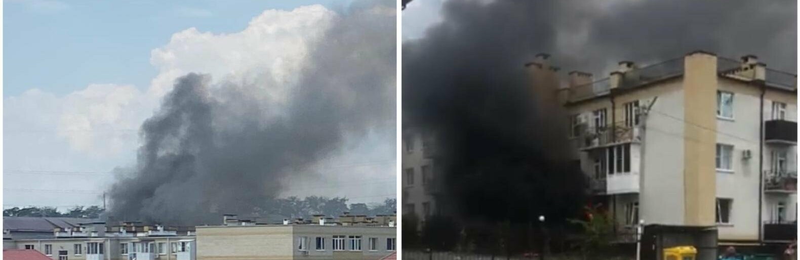 Жители Таганрога сообщили о взрыве и пожаре в новом ЖК