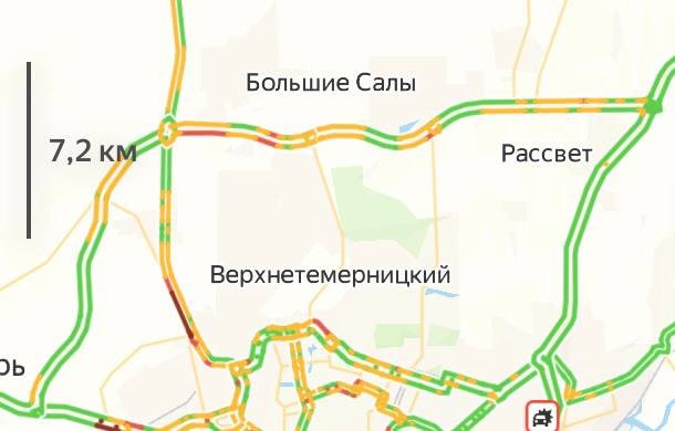 Северный обход Ростова сковала 10-километровая пробка
