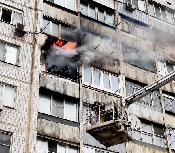 В Ростове на Северном сгорела квартира девятиэтажного дома по Добровольского