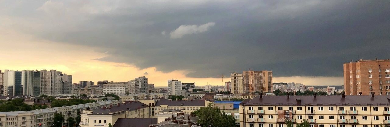 В Ростовской области 22 и 23 июня объявлено штормовое предупреждение  из-за ливней и шквала