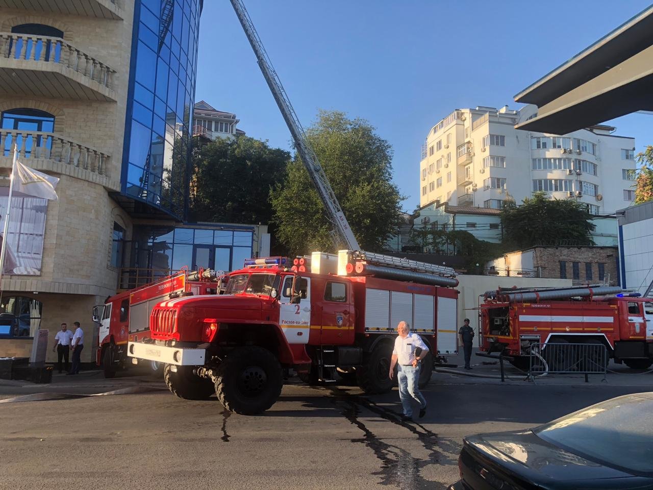 Пожар в отеле Radisson, набережная Дона в Ростове