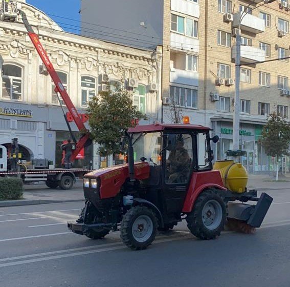 Репетиция уборки снега в Ростове