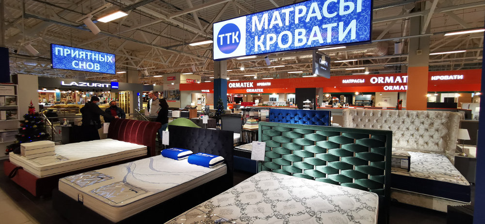 Выбор матрасов в ТЦ 