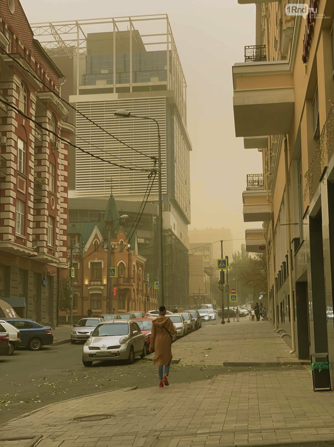 Пыльная буря в Ростове 30 сентября