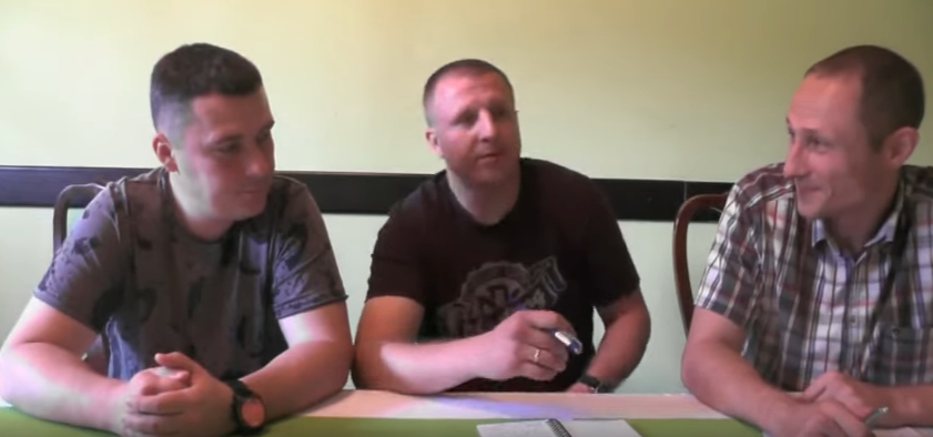 Моргунов и Фищук на интервью в Киеве