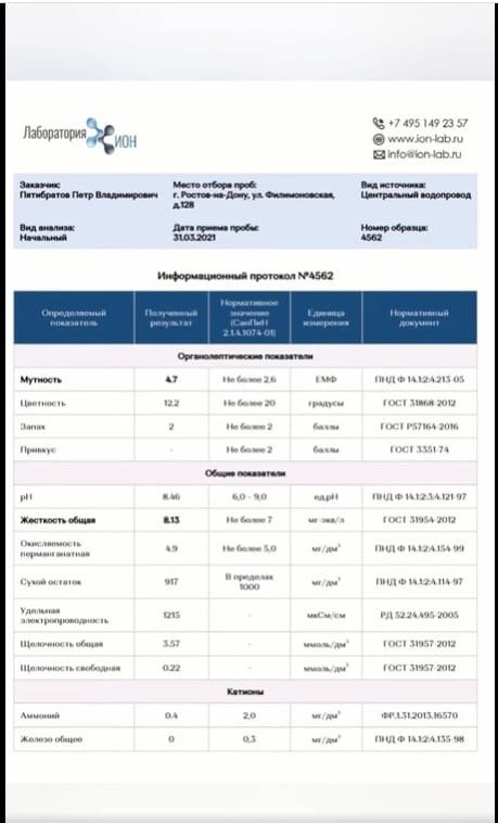 ответ лаборатории ИОН (скриншоты из видео)