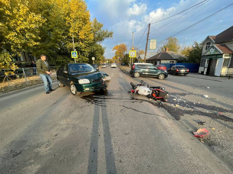 В Каменске-Шахтинском в ДТП пострадал 16-летний водитель мотоцикла