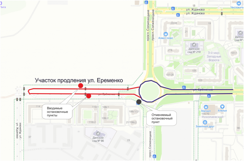 Новая схема движения автобусов №№67 и 67а в Ростове