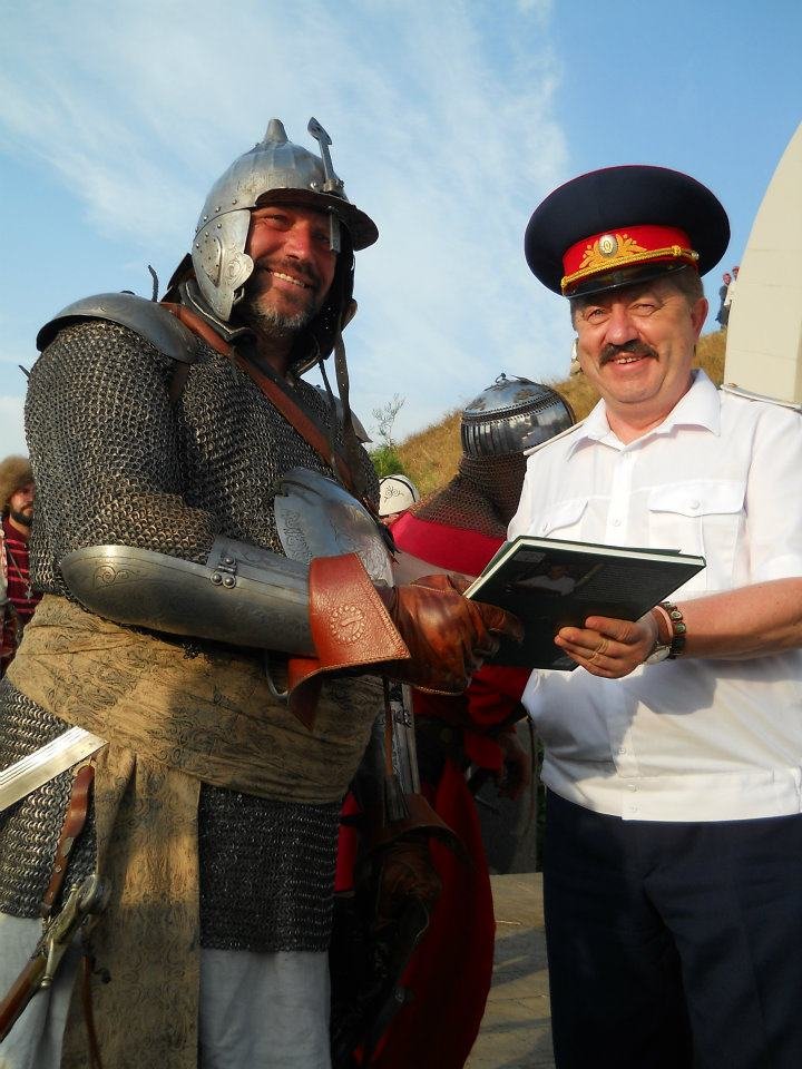 Участники военно-исторической осады крепости Азов