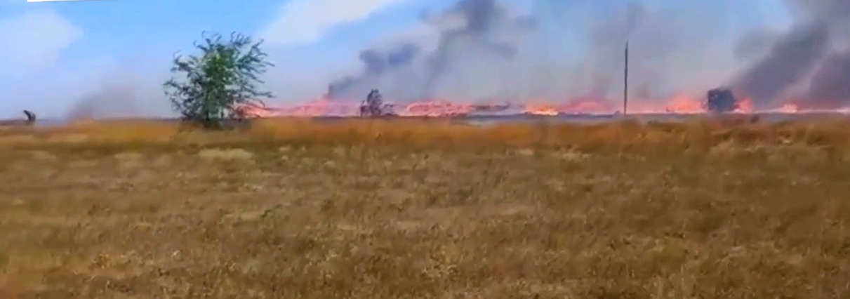 Пожар в поселке Жирнов