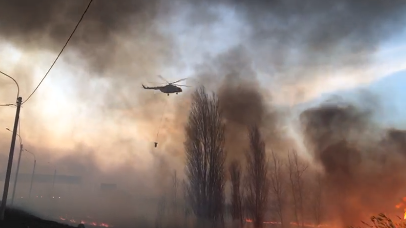 Пожар на улице Чемордачка весной 2020 года