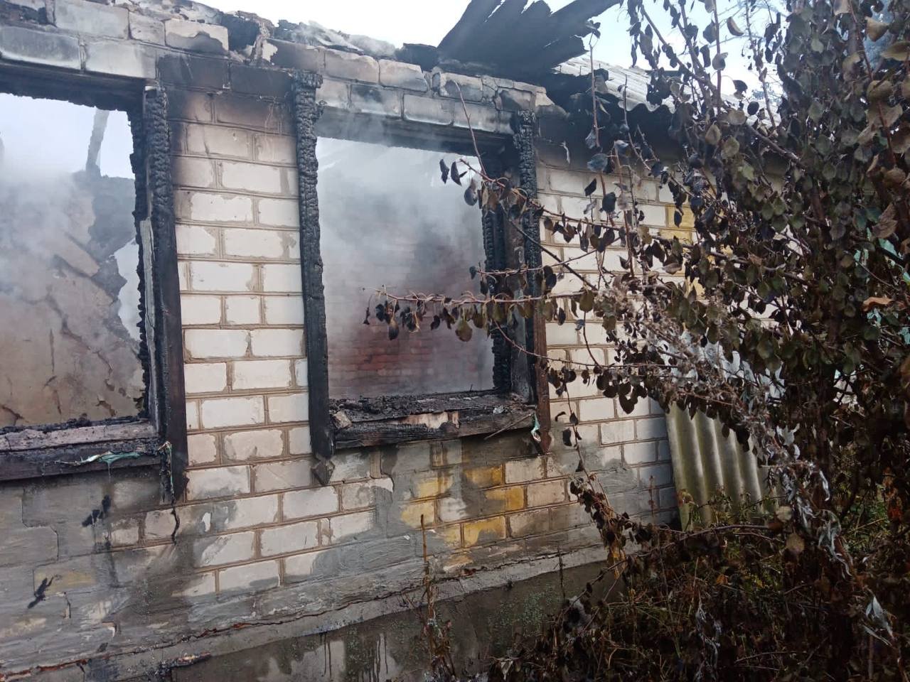 Пожар в хуторе Астахов, на котором погибли 2 ребёнка