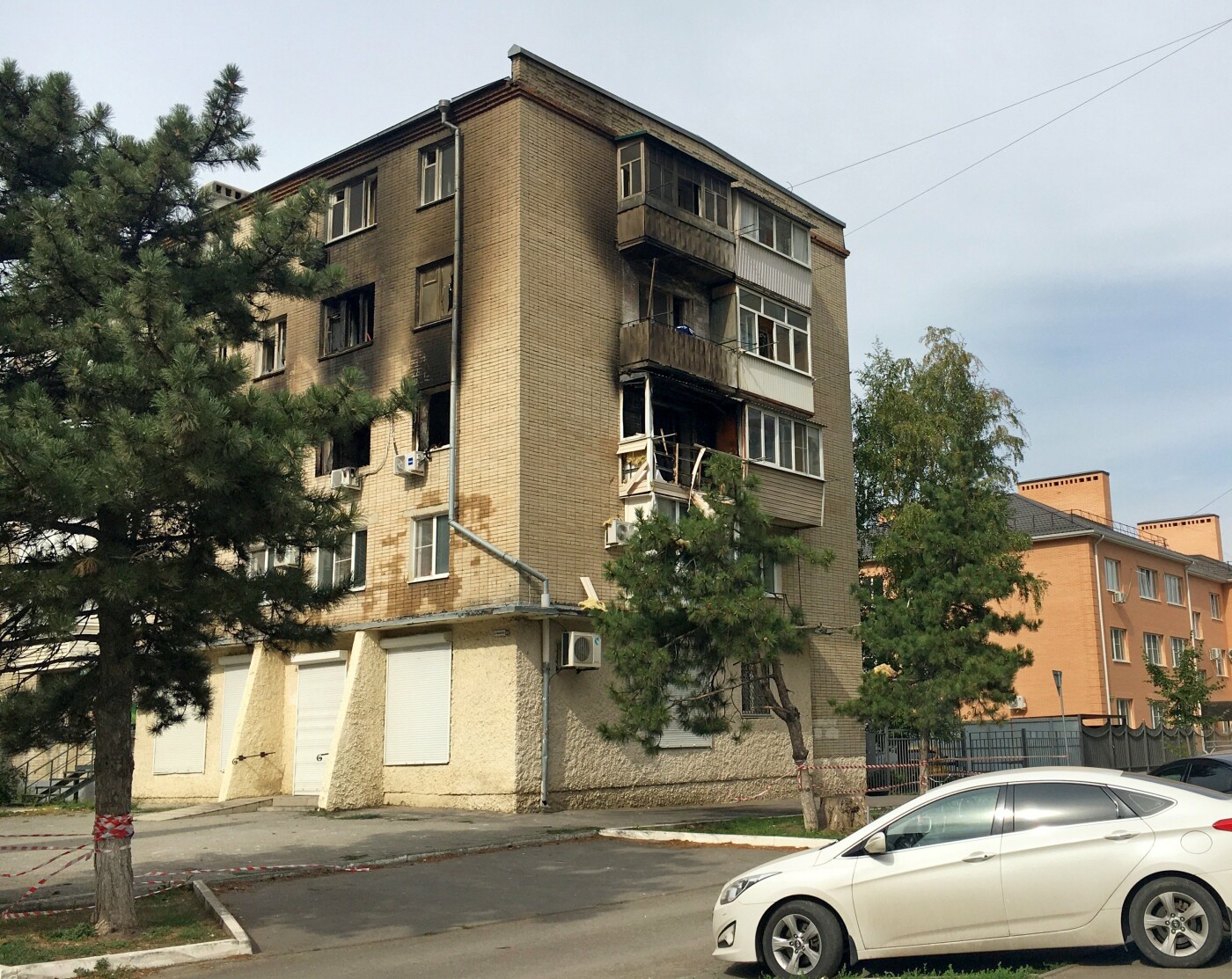 Азовский дом по ул. Московской, 61 после пожара в начале октября