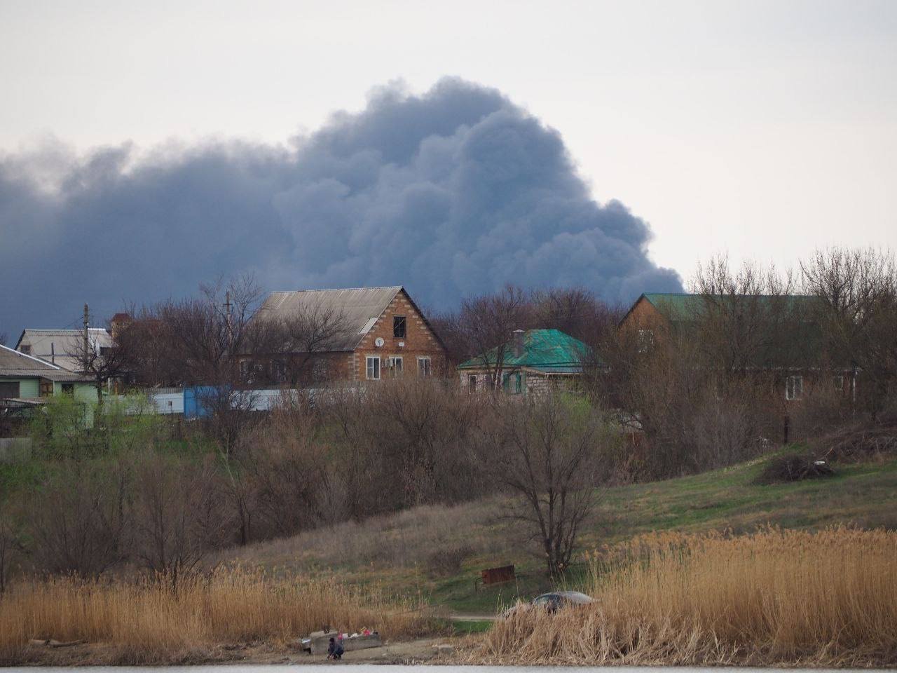 Пожар вспыхнул рядом с парком "Лога" в Ростовской области