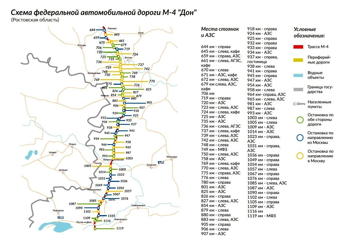 Карта дороги м4