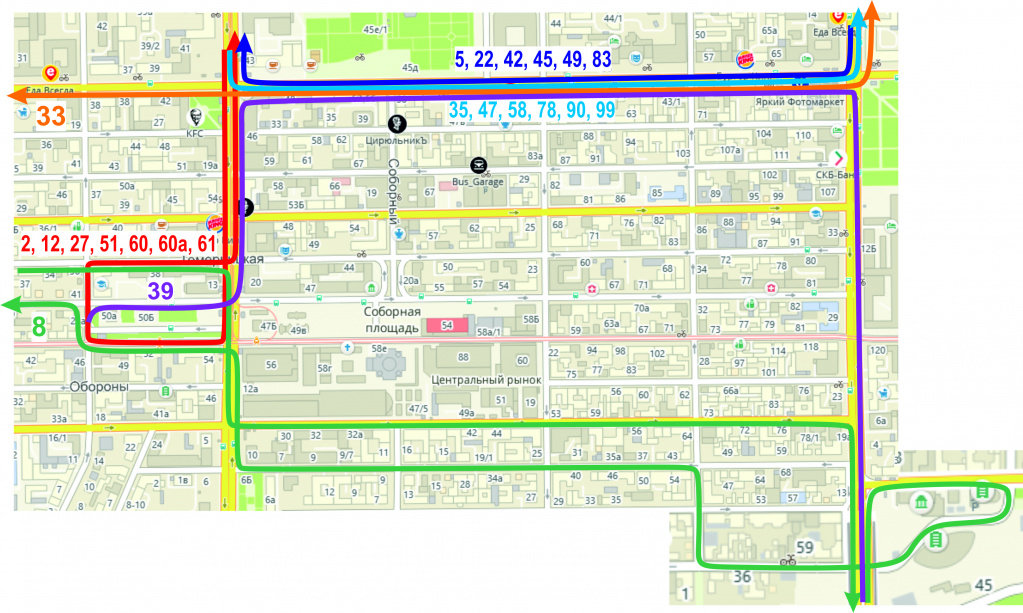 Схема движения транспорта ростов на дону